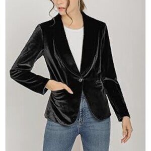 Express Velvet One-Button Chic Blazer Size 8